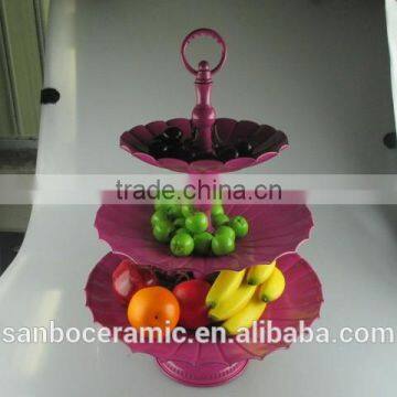 Colors Stand for Wedding Cake, Metal Cake Stand 3 Tiers Big Size for Display photo-6