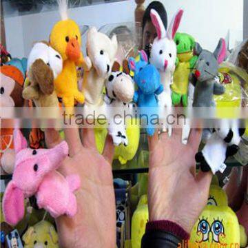 Animal plush finger puppet