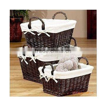 Big Cheapest Wicker Storage Basket With Handle photo-3