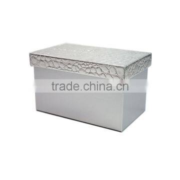 Household Set Of 3 Rectangular Faux Leahter Storage Box With Lid photo-4