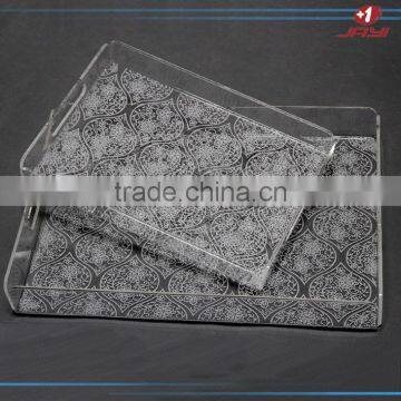 Customized Wholesale Acrylic Fruit Tray Decorations Clear Plastic Cake Tray With Special Figure photo-4