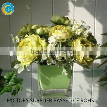 Square clear glass vase jar candle ideas for homedecoration
