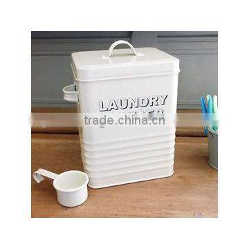 Custom Design Metal Rectangle Laundry Detergent Tin Washing Powder Storage Box photo-3