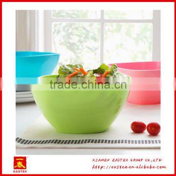 Candy color Plastic bowl salad bowl cheap round bowl