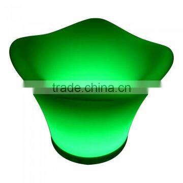 Mood Garden Champagne Pot/ Out Door Plastic Storage Container/LED Ice Bucket/color Chaning Outdoor Planter photo-4