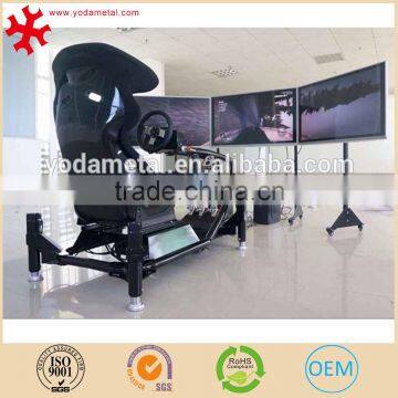 Virtual 4D game machine racing car simulator for driving practice