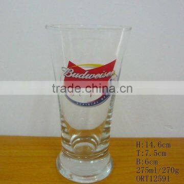 drinking glass cup with logo