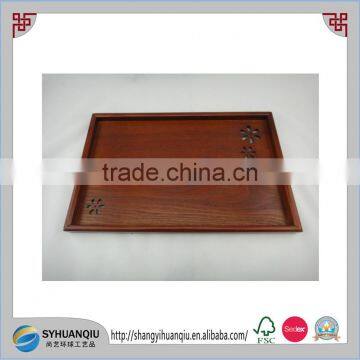 Antique Feature and Hotel Industrial Use Larger Woode Serving Tray photo-2