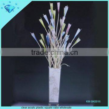 Clear Acrylic Square Vase for Decoration photo-6