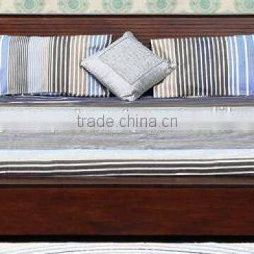 Dual Tone Finish Wooden King Size Bed photo-2