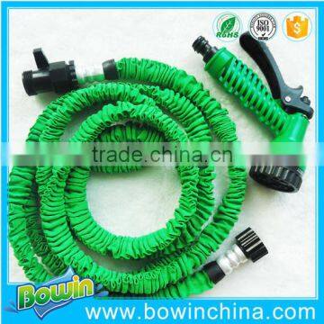 Green Color Quick Connection Expandable Fabric Garden Hose