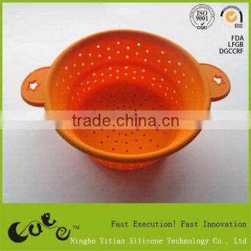 FDA food grade collapsible silicone strainer YT-F016