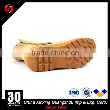 Khaki Suede Cow Leather Army Tactical Military Desert Boots With Zipper for Hunting /Hiking/ Camping photo-6