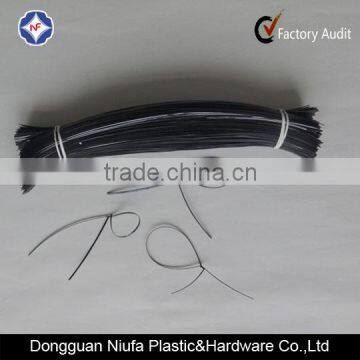 Black Plastic Wireless Twist Tie for Electric Wire Packaging photo-4