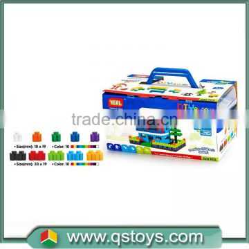 Colorful toy DIY building blocks with CERTIFICATE