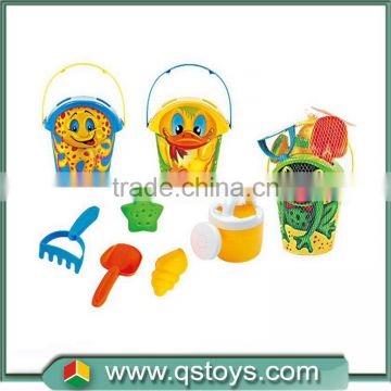 2017 new hot plastic summer animal beach sand bucket with molds toy