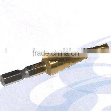 4 -12mm Coat Titan Step Mini Drill Bit With 6.35mm Hex Shank for Power Tool