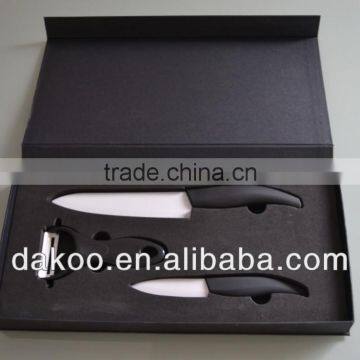 3"+6"+Peeler Ultra Sharp Kitchen Ceramic Cutlery Knives Set With Gift Box Package