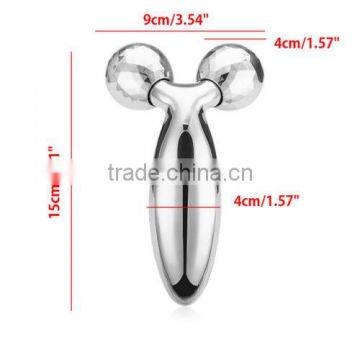 New 3D Y-shape Skin Lifting Tightening Face Body Slimming Massage Roller Massager photo-3