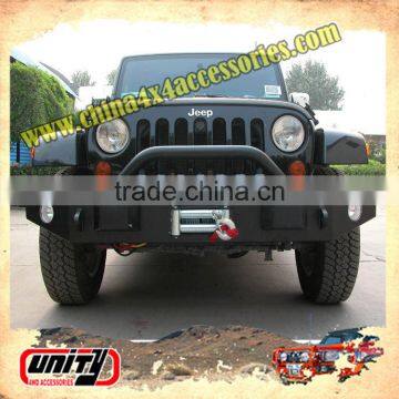 Wholesale price highly quality steel front bumper for JK wrangler 2007 onwards