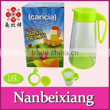 1.6L Plastic Water Jug With Lid and Handle