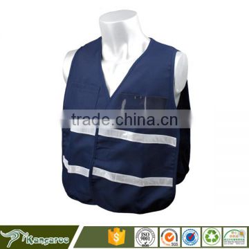 Polyester Fabric Cheap Blue 3M Reflective Vests