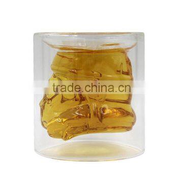 UCHOME Unique Design Double Wall Wine Glass Cup