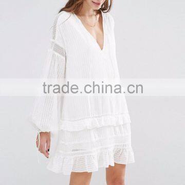 women's summer textured light chiffon blouse dress