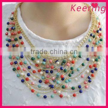 Rainbow Custom Made Latest Model Fashion Necklace WNK-274