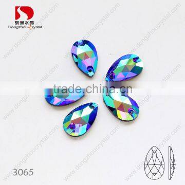 Wholesale Tear Drop Sew on Rhinestone,bulk Sold Crystals for Dresses/jewelry/shoes/bags Decoration photo-4