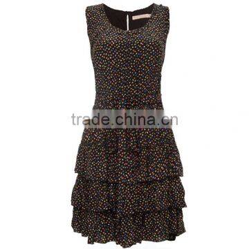 Summer Newest Fashion Latest Dress Designs Photos With Shift Skirt and Sleeveless photo-2