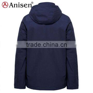 Oem Detachable Hoodie 100% Nylon Waterproof Men Jacket photo-2