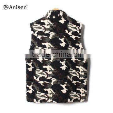 Wholesale China Factory Outdoor Clothing Camo Men Sherpa Vest photo-2