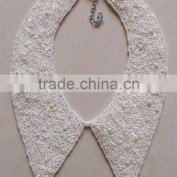 white collar necklace