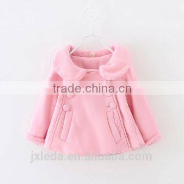 Girls Stylish Design Fleece Bowknot Coat in Spring photo-3