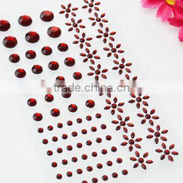 Colorful Rhinestone DIY Plastic Pearl and Acrylic Stone Gem Decoration Sticker photo-4