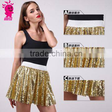 Latest Skirt and Blouse Sexy Pictures of Mature Women With Short Sequined Tutu Skirt photo-5