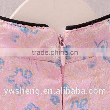 Children 's Qipao 2016 New Sleeveless Vest Skirt National Wind Baby Party Velvet Dress photo-3