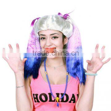 New Fashion Stylish Women Long Full Curly Cosplay Accessories Colorful Fantasy Women Party Halloween Wigs photo-5