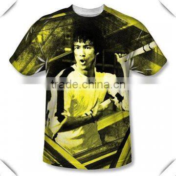 All-Over sublimation Print Sports Fabric T-Shirt custom for men,big sublimation printed subway t shirt wholesale