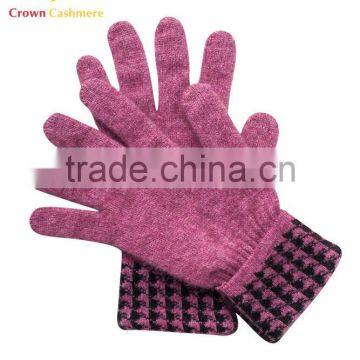 100% Mongolian Cashmere Gloves Womens Cashmere Knitted Gloves photo-2