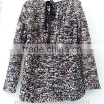 New Fashion Lady High Cowl Neck Knitted Pullover Jumper Casual Loose long Sweater