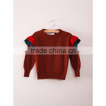 1-7 Years Wholesale 2017 New Knitted Long Sleeve Puffles Girls Sweaters (pick Size Color) photo-3