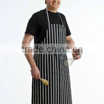 Strip cotton kitchen apron