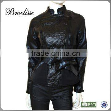 2015 LADIES FASHION LAMB NAPPA LEATHER JACKET,LEATHER GARMENT,LATHER COAT