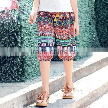 S60733B Female baby ethnic style cropped trousers bloomers Girls' pants