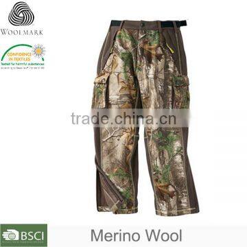 Merino Wool Men's Forest Camo Motorcycle Pants photo-3
