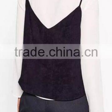 Runwaylover EY2358B Ladies 2017 Ladies Two Piece Suits , Women Fashion Blouse And Vests photo-2