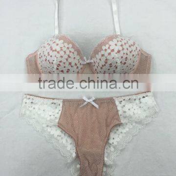 Newest Design Beautiful Ladies Elegant Lace Underwear Sexy Bra and Panty Set photo-6
