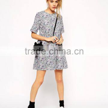 Reclaimed Vintage Smock Dress In Floral Print With Tie Back photo-4